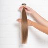 Hair Extensions U-Tip Ίσια 50 εκατοστά Καστανό Φυσικό Πολύ Ανοιχτό