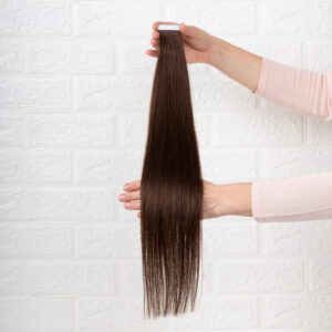 Tape Hair Extensions Ίσια Remy 8A – 53εκ. – Καστανό