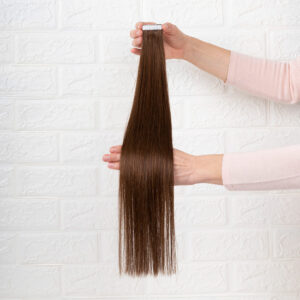Tape Hair Extensions Ίσια Remy 8A – 53εκ. – Καστανό Ανοιχτό