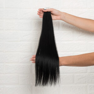 Tape Hair Extensions Ίσια Remy 9A – 53εκ. – Μαύρο