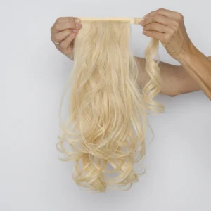 Αλογοουρά (Ponytail) Συνθετική Σπαστή Thermofiber – 50εκ. (18″) – Ξανθό Ανοιχτό