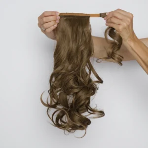 Αλογοουρά (Ponytail) Συνθετική Σπαστή Thermofiber – 50εκ. (18″) – Σοκολατί Ανοιχτό