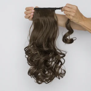 Αλογοουρά (Ponytail) Συνθετική Σπαστή Thermofiber – 50εκ. (18″) – Σοκολατί Σκούρο Ψυχρό