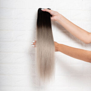 Τρέσα Φυσική Ίσια Remy 8A – 53εκ. – Ombre Μαύρο & Γκρι