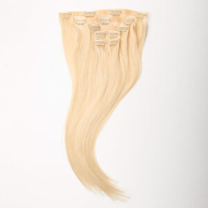 Τρέσα Φυσική Ίσια Remy 8A Seamless PU με Clips – 53εκ. – Ξανθό Πλατινέ