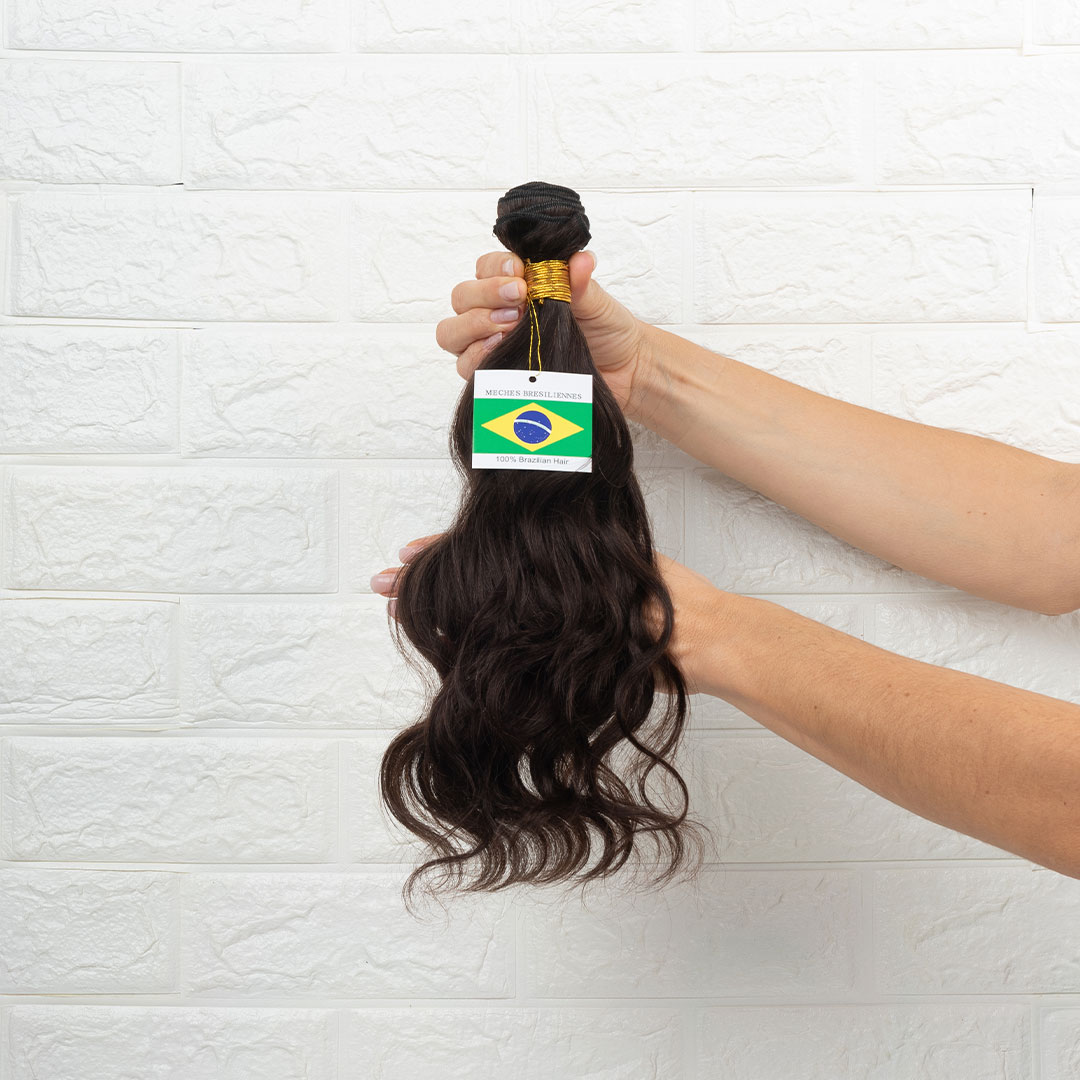Τρέσα Φυσική Κυματιστή – Brazilian – 40εκ. (16″) – Καστανό