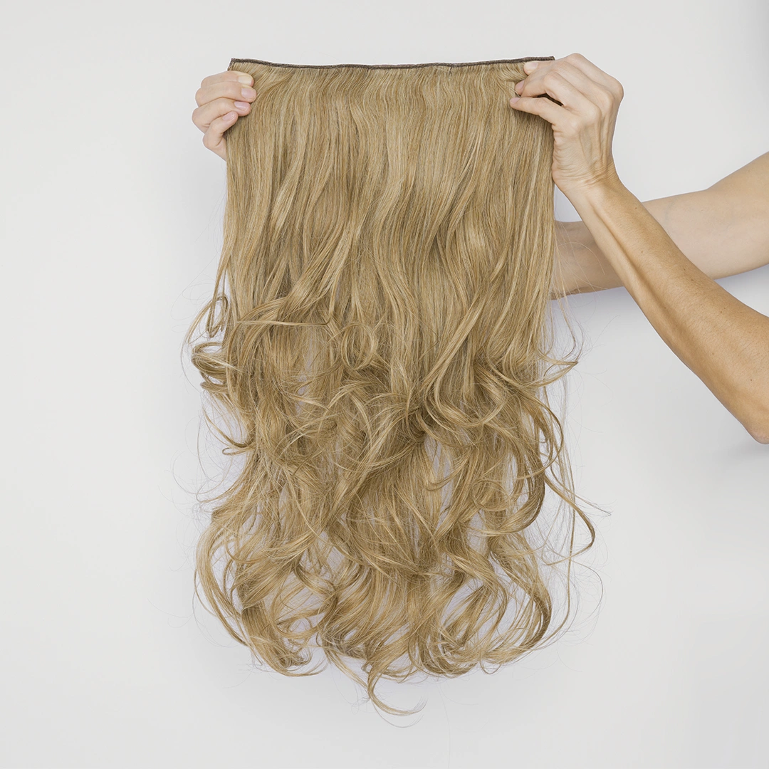 Τρέσα Συνθετική Σπαστή – Clip In – 61εκ. (24″) – Δίχρωμο Ξανθό & Ξανθό Μελί