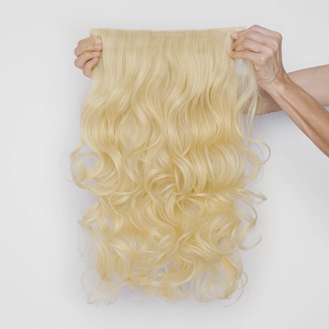 Τρέσα Συνθετική Σπαστή – Clip In – 61εκ. (24″) – Ξανθό Ανοιχτό Χρυσό